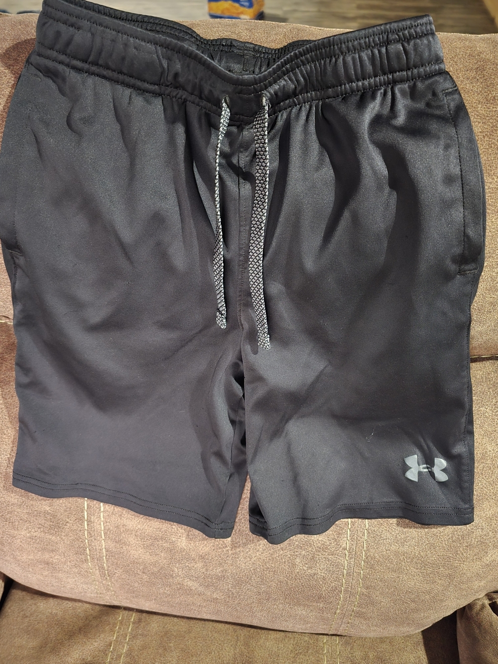 Under Armour Boys Black Athletic Shorts